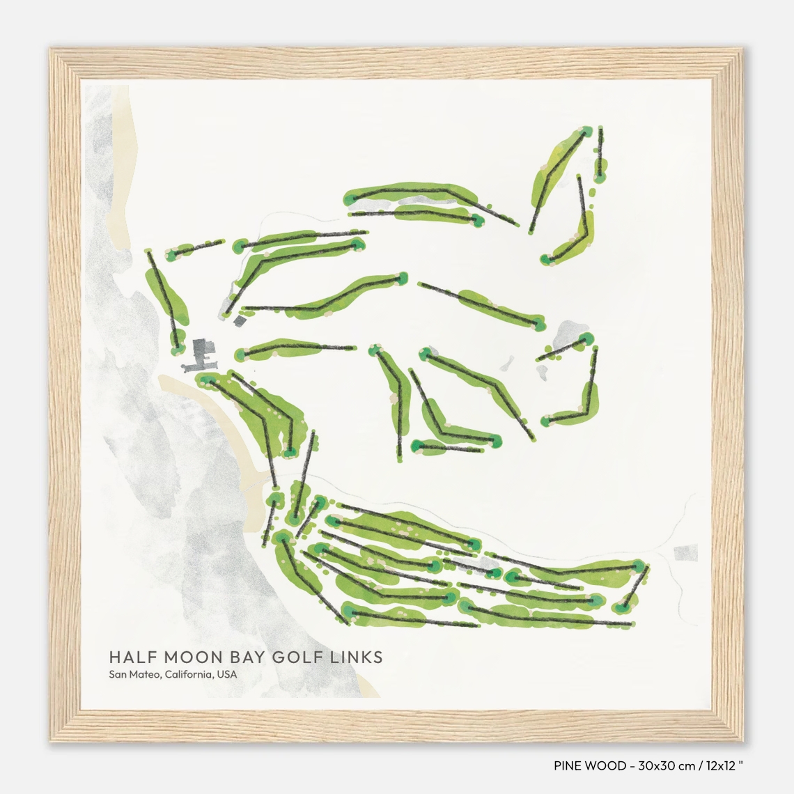 golf gift idea, souvenir, golf course peace, Half Moon Bay Golf Links