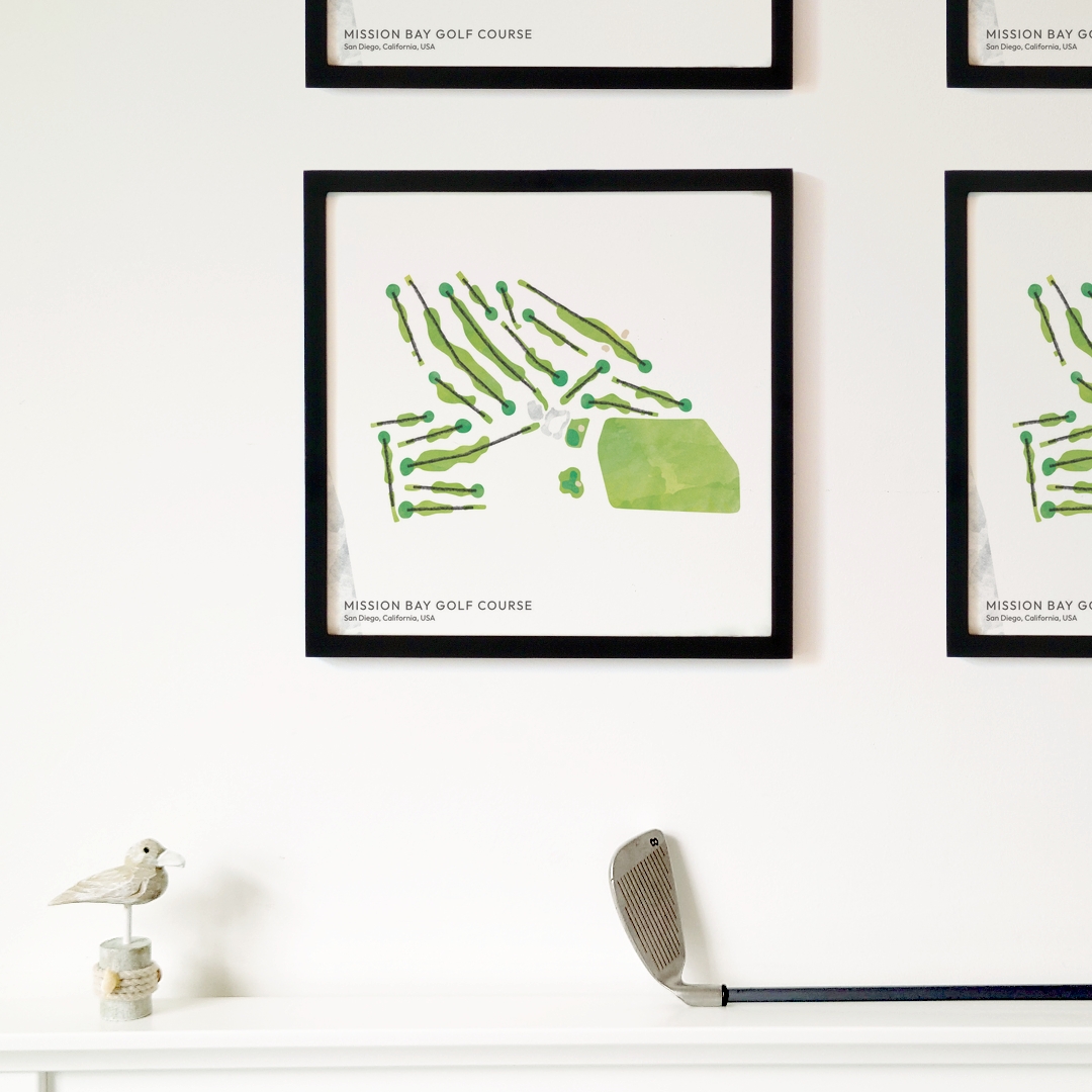 golf gift idea, souvenir, golf course majesty, Mission Bay Golf Course