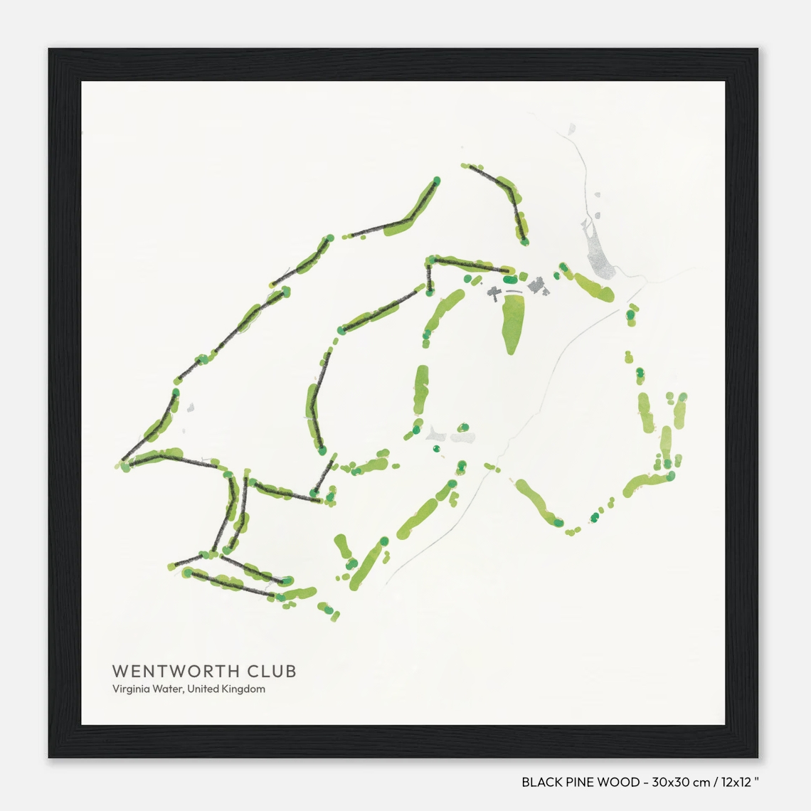 golf gift idea, souvenir, golf course passion, Wentworth Club