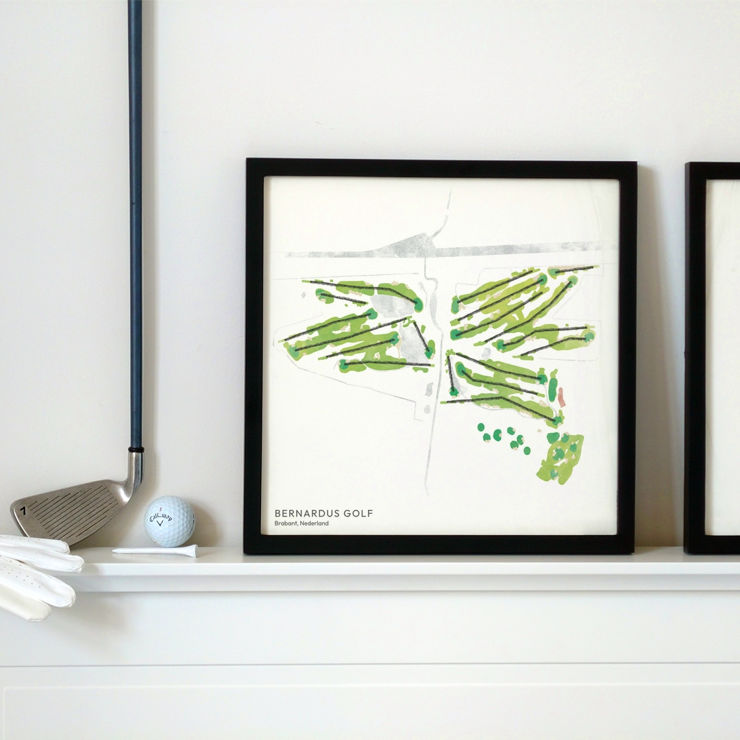 bernadrus golf netherlands, golf souvenir, wall art print