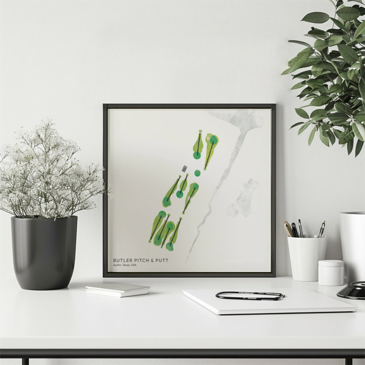 wall art print as golf souvenir and golf gift idea